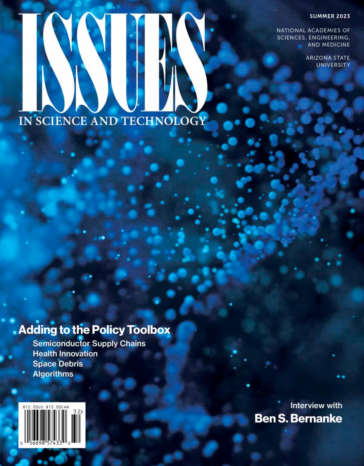 Cover of the Summer 2023 ISSUES IN SCIENCE AND TECHNOLOGY